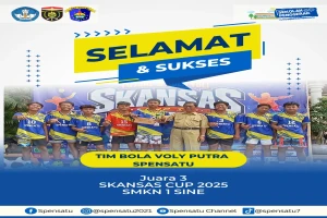 Keren! Team Bola Volli Putra Spensatu Juara Lagi