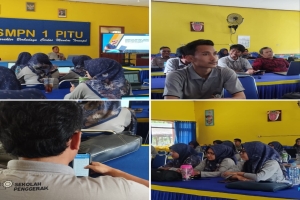 SMPN 1 Pitu Gelar Pelatihan Menulis Praktik Baik Berbasis Artificial Intelligence